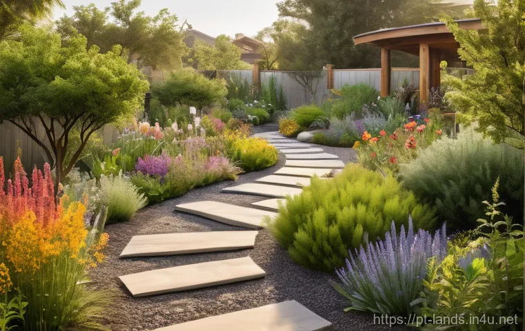 조경 실기 시험 합격 후기 - A professional landscaper (dressed in smart-casual attire, such as a light-colored button-down shirt...