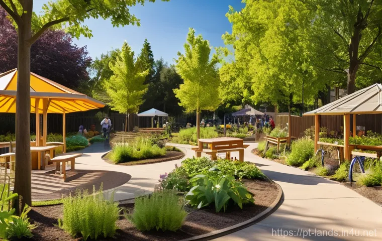 조경 자격증 취득 시 추천 학원 - **Modern Rooftop Garden with Integrated Smart Technology:**
    "A sleek, contemporary rooftop garde...